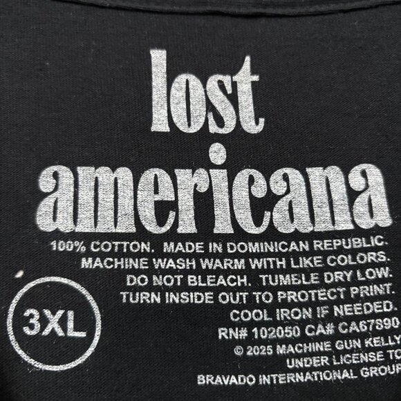 Machine Gun Kelly Cliche Star Lost Americana Album Tee 3XL - Picture 4 of 4